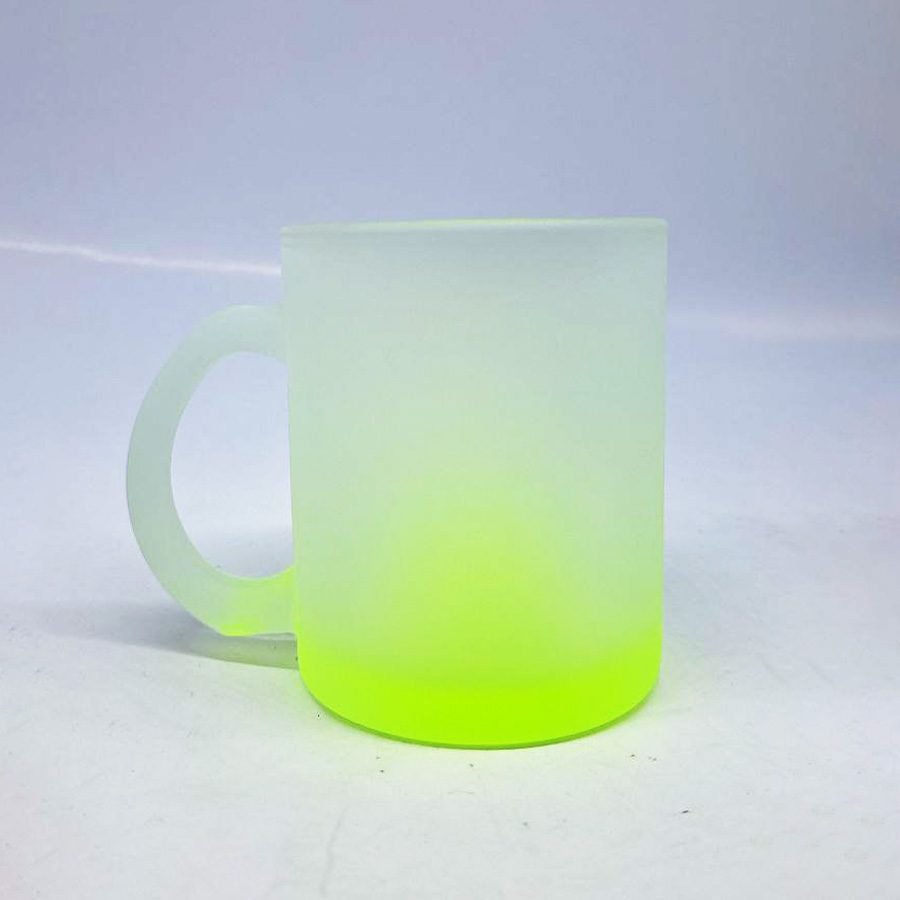 JARRO VIDRIO BASE AMARILLO 11OZ