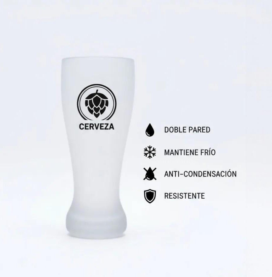 20OZ/600ML TULIP PINT BEER VIDRIO(FROSTED) - Imagen 3