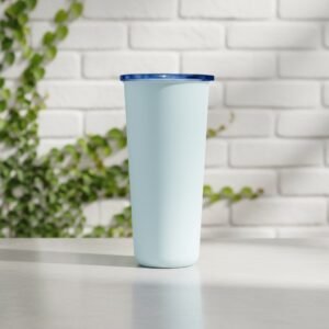 22OZ/650ML ACERO INOX TUMBLER CON LID&STRAW(WHITE)