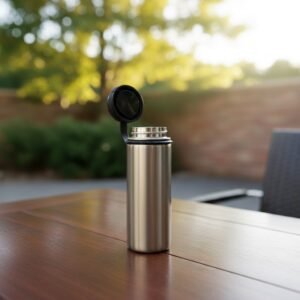 TOMATODO ALUMINIO 18OZ/550ML COLOR PLATA ACERO INOX