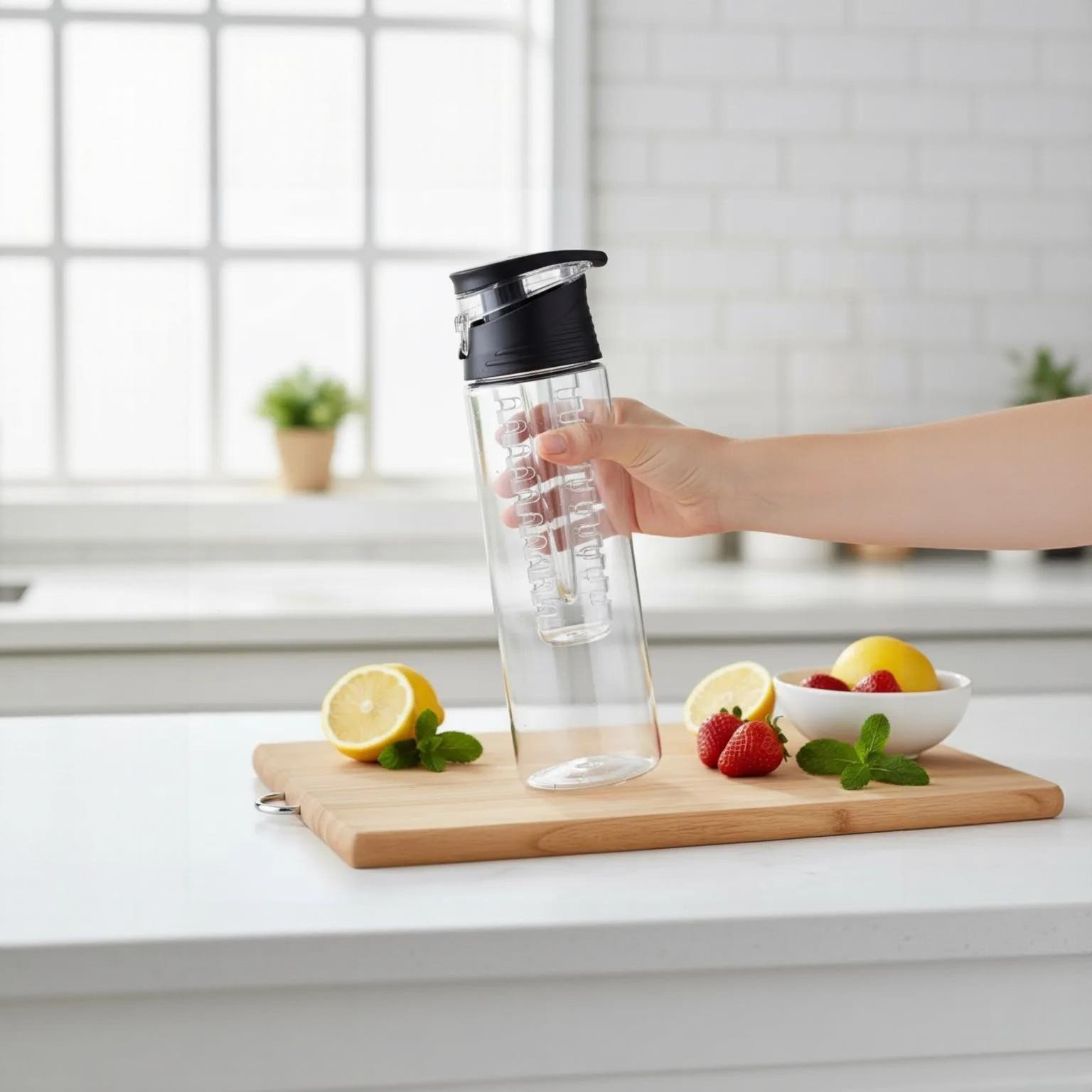 TOMATODO INFUSIÓN CLIP 700ML NEGRO - Imagen 2