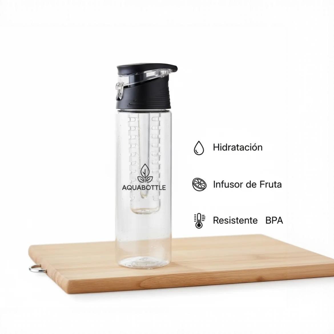 TOMATODO INFUSIÓN CLIP 700ML NEGRO - Imagen 3