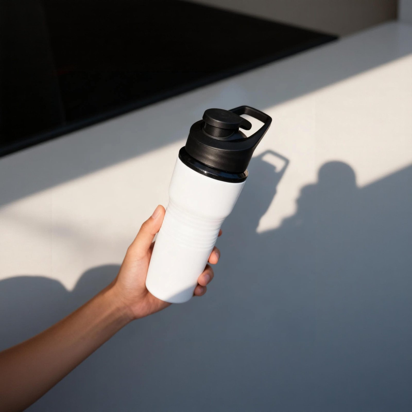 TOMATODO METAL HAND 750 ML BLANCO - Imagen 2