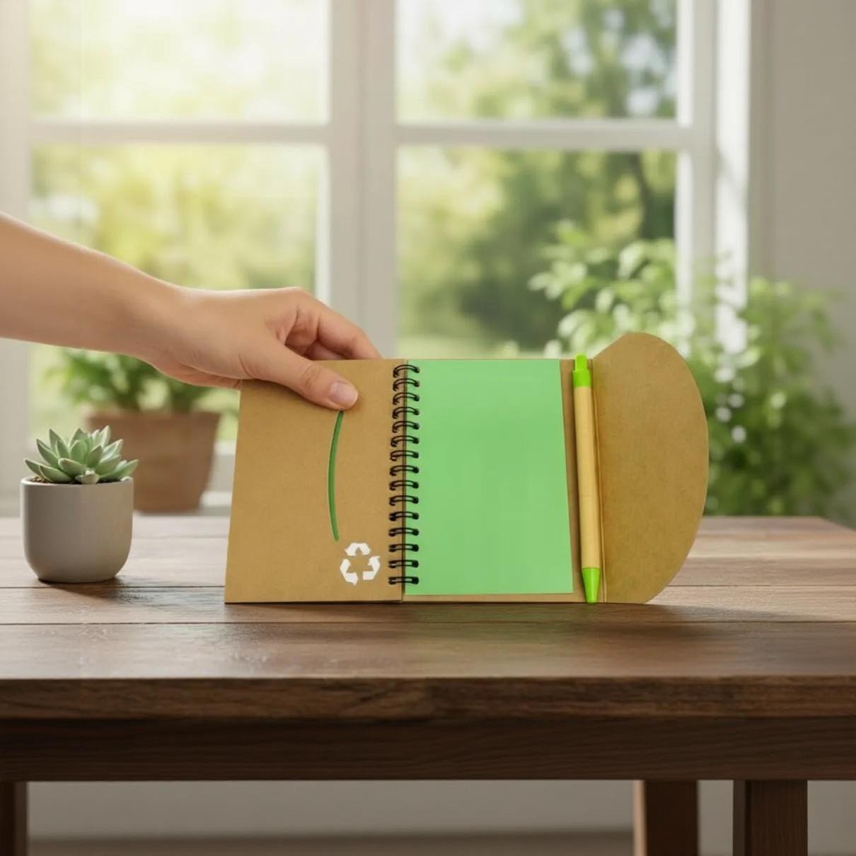 LIBRETA ECO 9X14BOLIGRAF LINEAS - Imagen 2