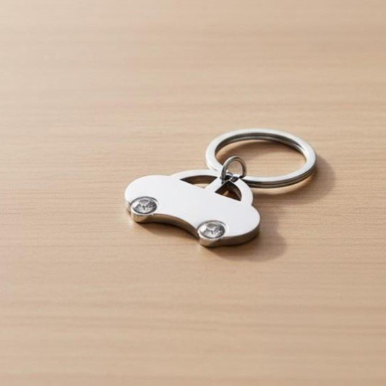 LLAVERO CARRO ACERO