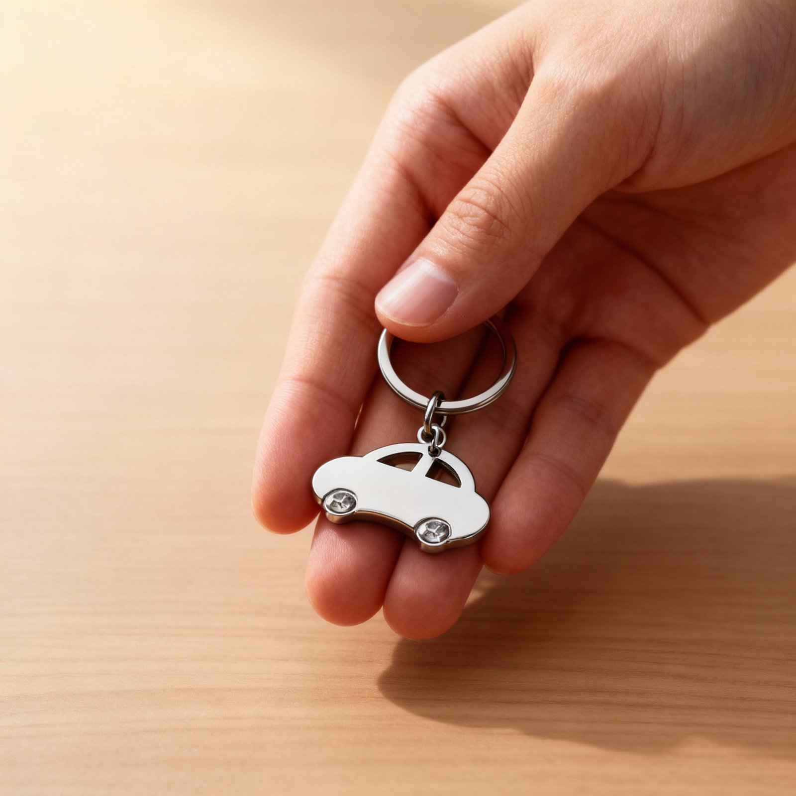 LLAVERO CARRO ACERO - Imagen 2