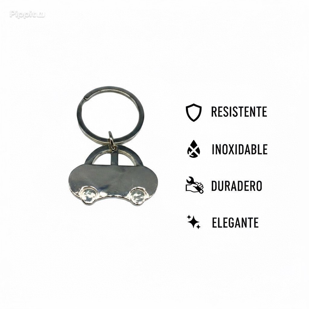 LLAVERO CARRO ACERO - Imagen 3