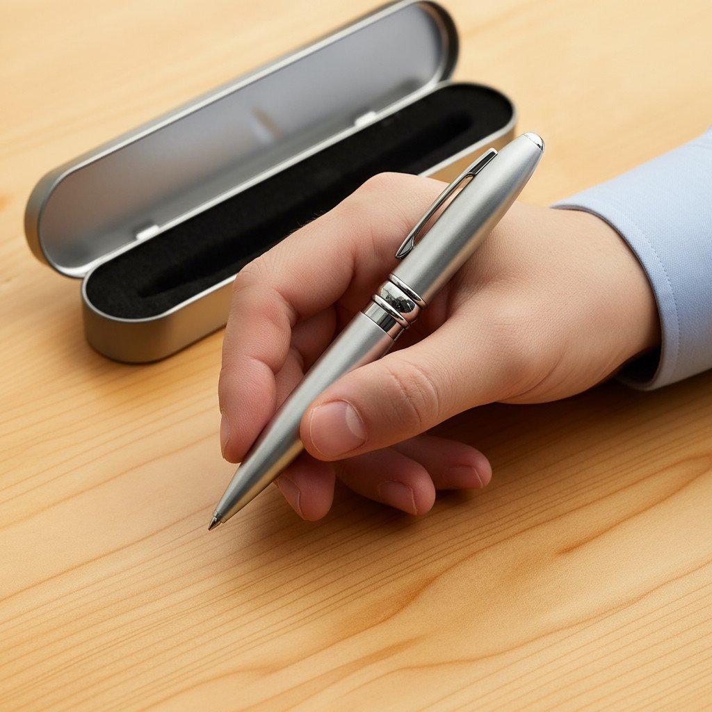 FLASH ESFERO PLATA CAJA METAL 16GB - Imagen 2