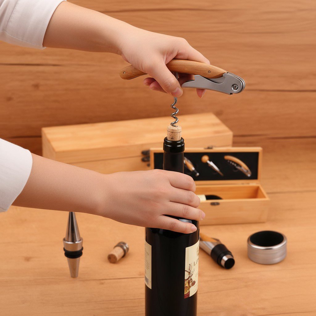 SET DE VINO CAJA BAMBOO - Imagen 2