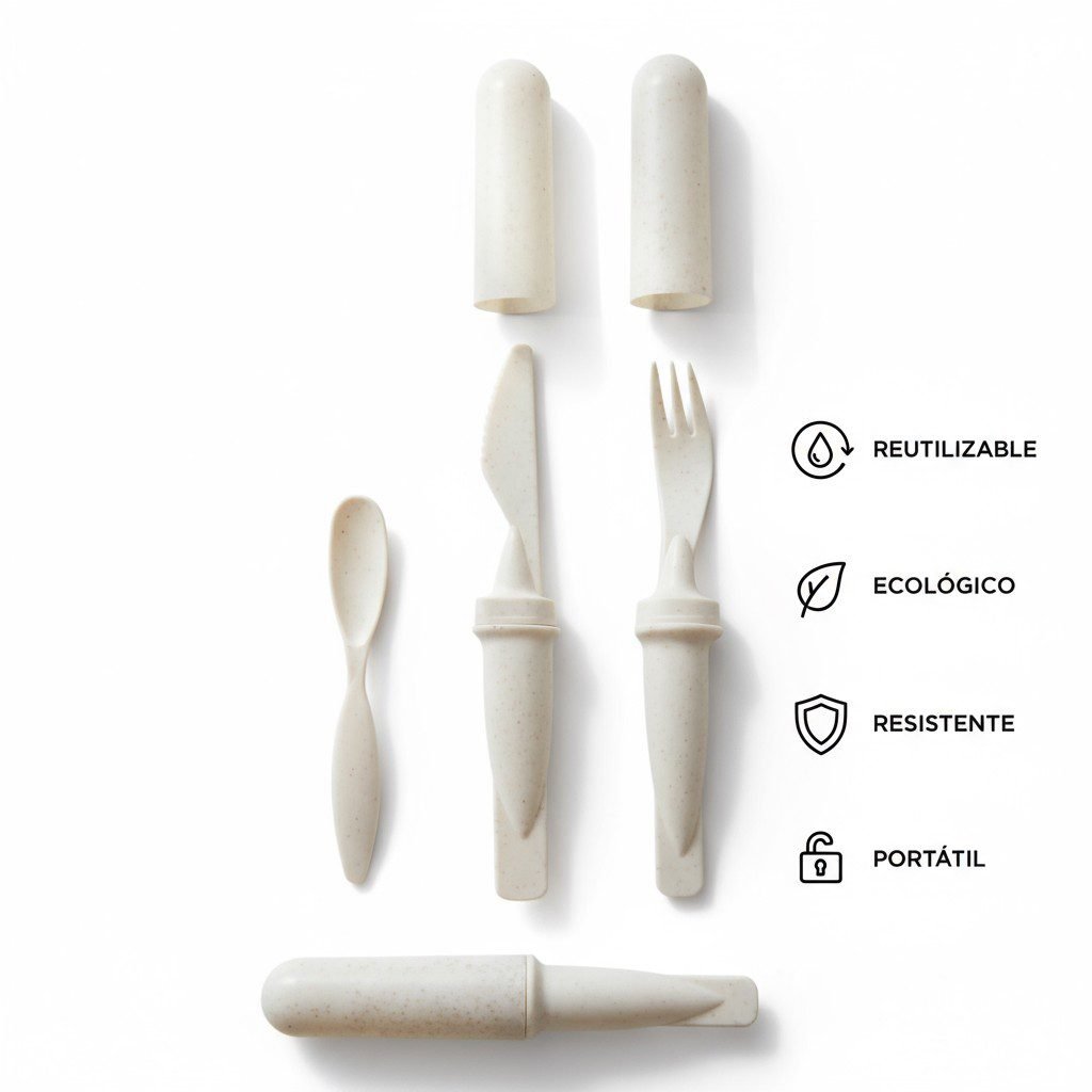 JUEGO DE CUBIERTOS CON TAPA - Imagen 3