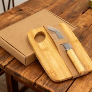 TABLA BAMBOO CON CUCHILLO