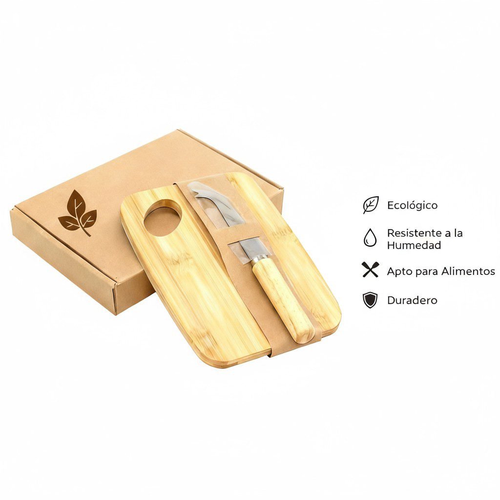 TABLA BAMBOO CON CUCHILLO - Imagen 3