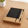 LIBRETA A5 DETALLES EN BAMBOO NEGRA