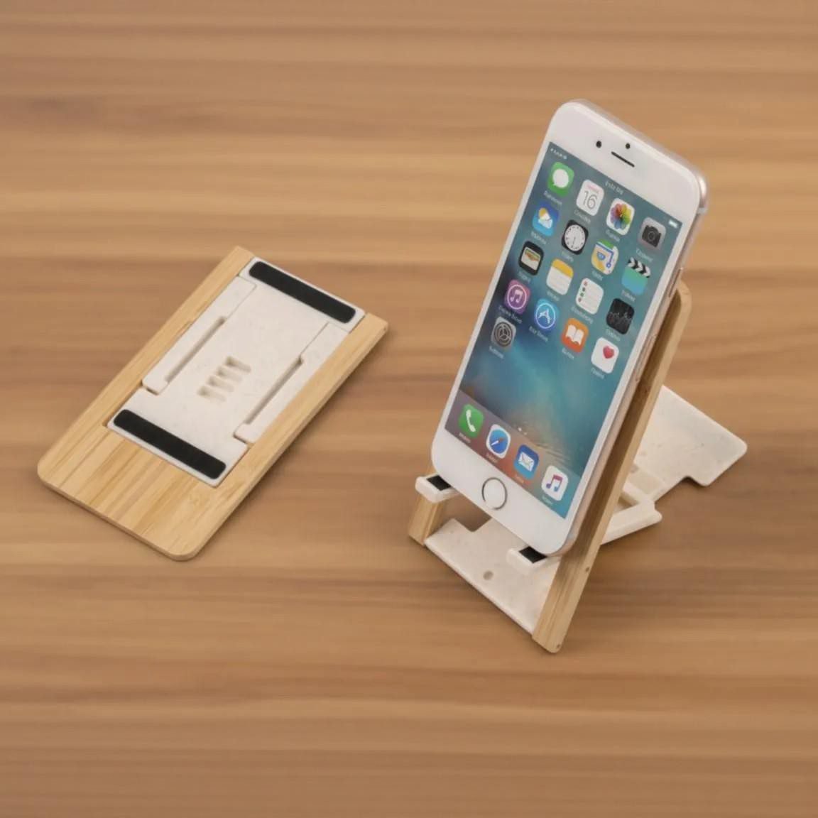 SOPORTE DE BAMBÚ PARA TELÉFONO - Imagen 2