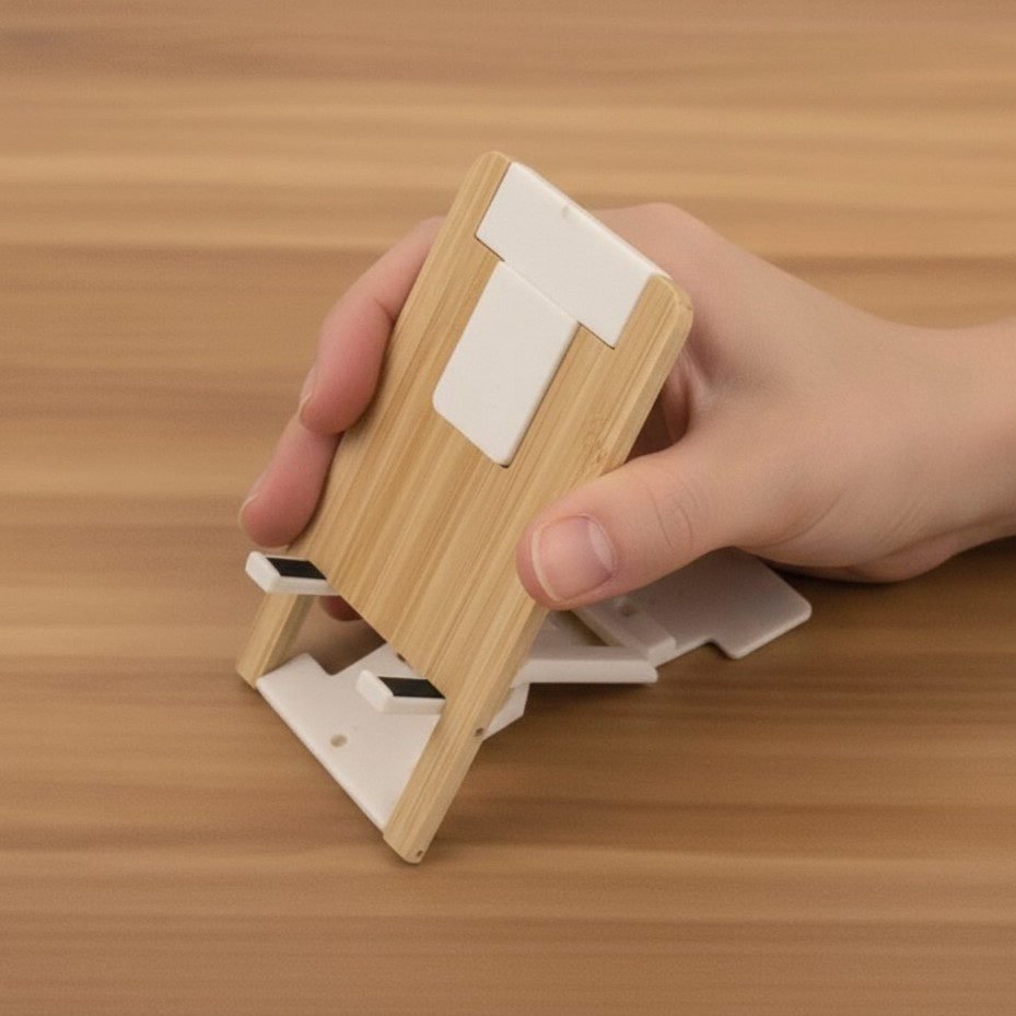 SOPORTE DE BAMBÚ PARA TELÉFONO