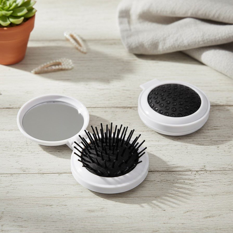 CEPILLO PLEGABLE CON ESPEJO